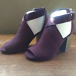 Sexy Wine Colored Wedge Heels